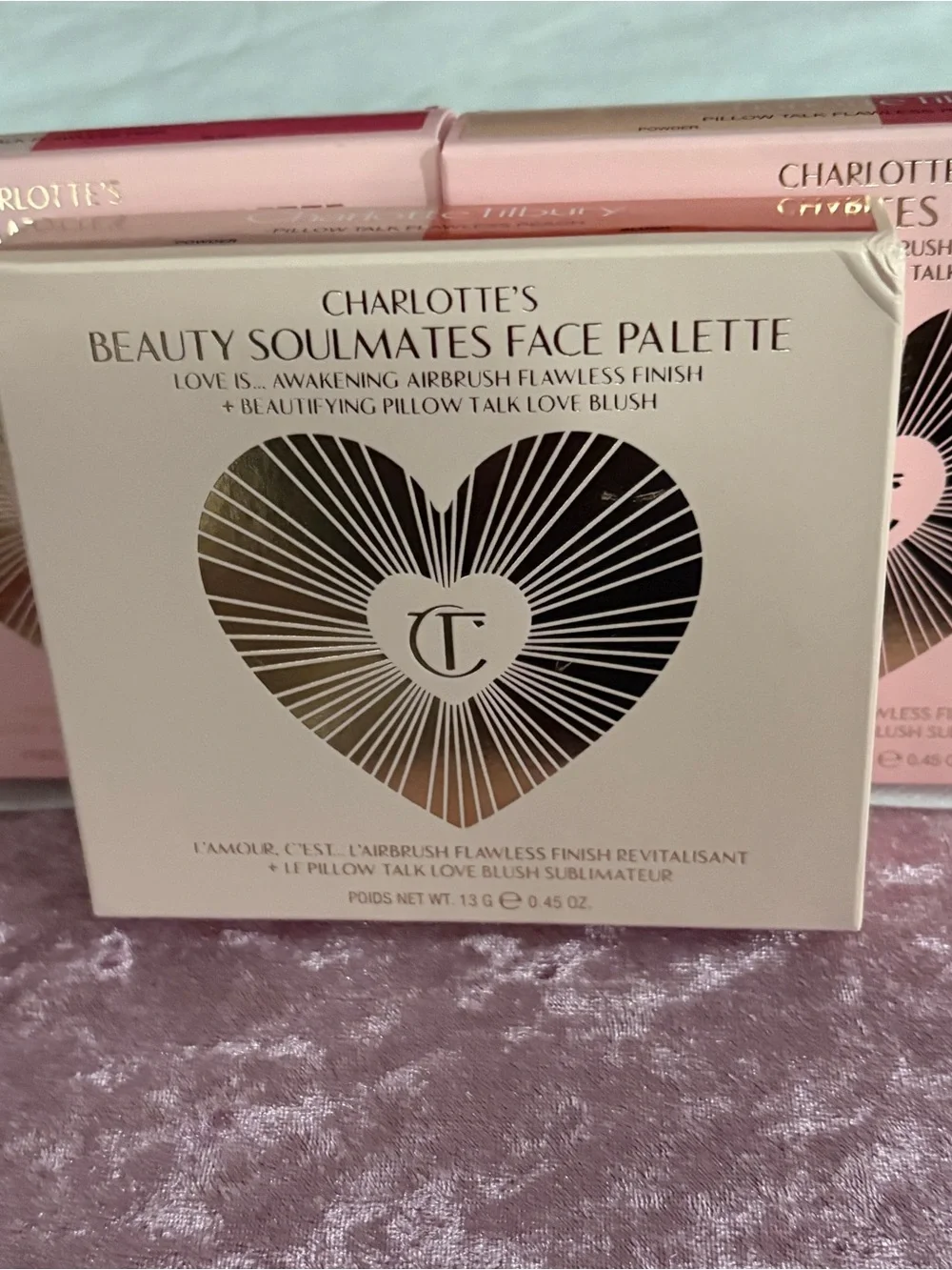 Charlotte Tilbury Pillow Talk Flawless Face Palettes Set of 3 BNIB - Picture 2 of 5